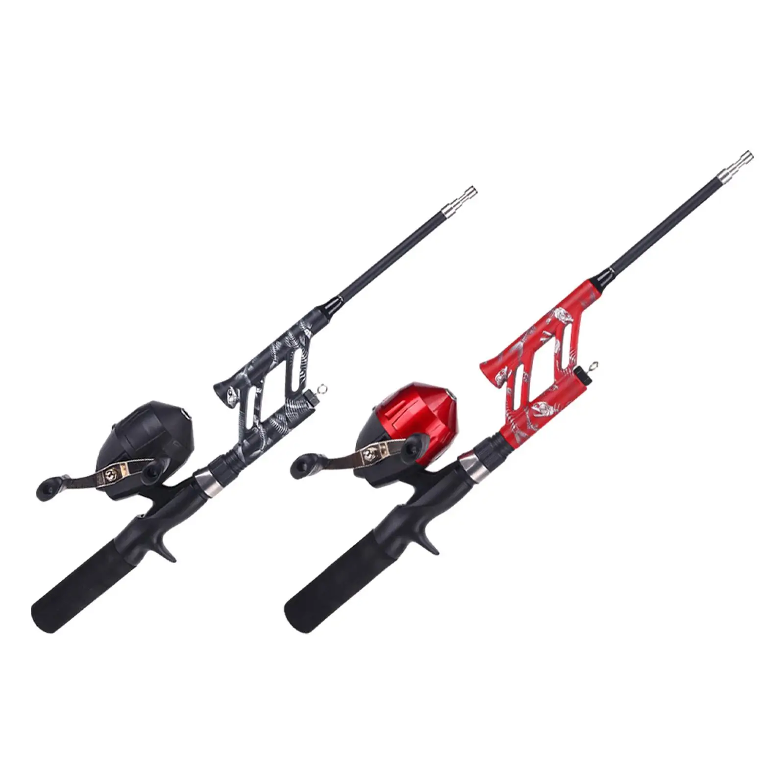 Fishing Rod and Reel Durable 29.9inch Length Spincast Reel Telescopic Fishing