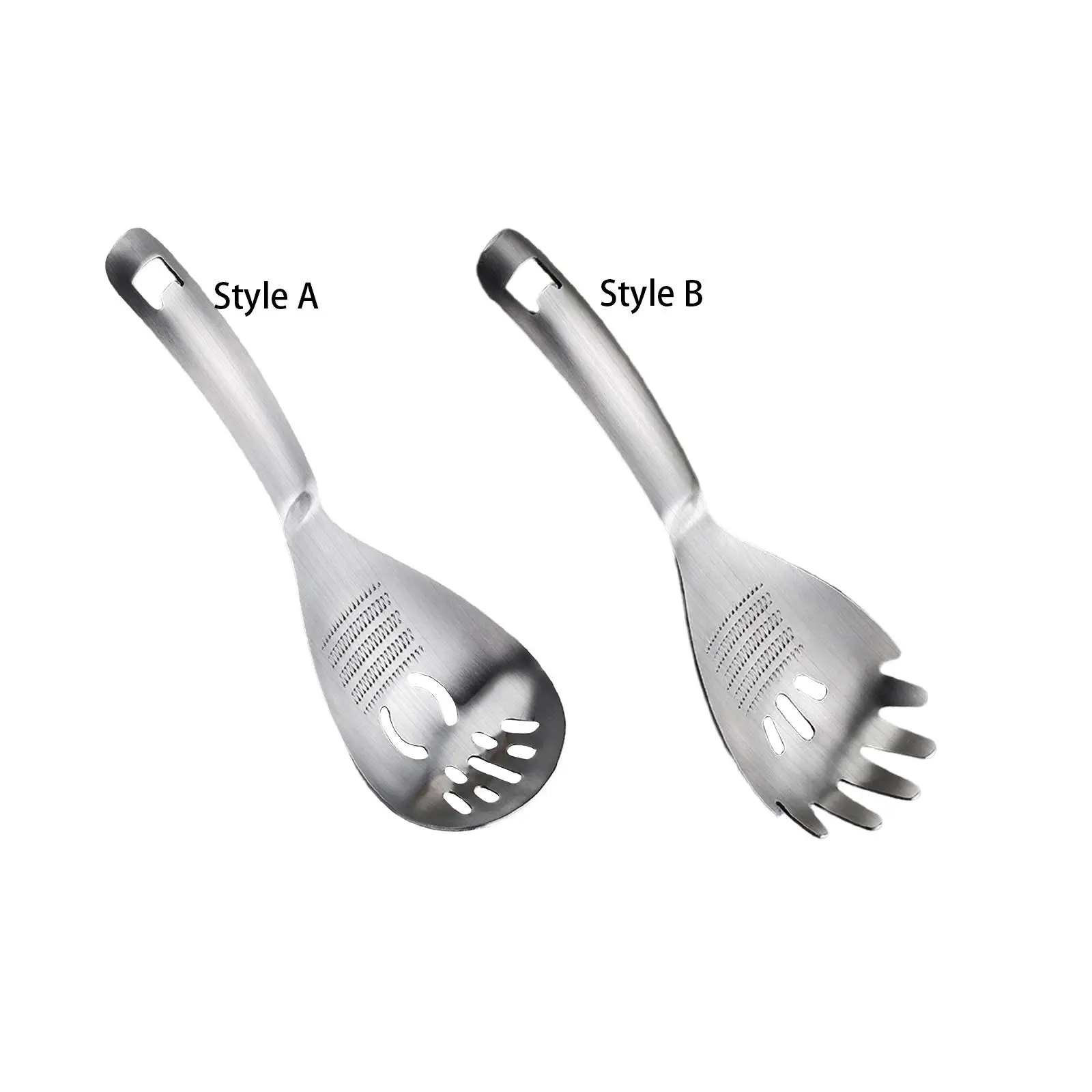 Multifunctional 430 Stainless Steel Kitchen Slotted Serving Spoon Easy to Clean and Storage Garlic Grinding Tool Bottle Opener