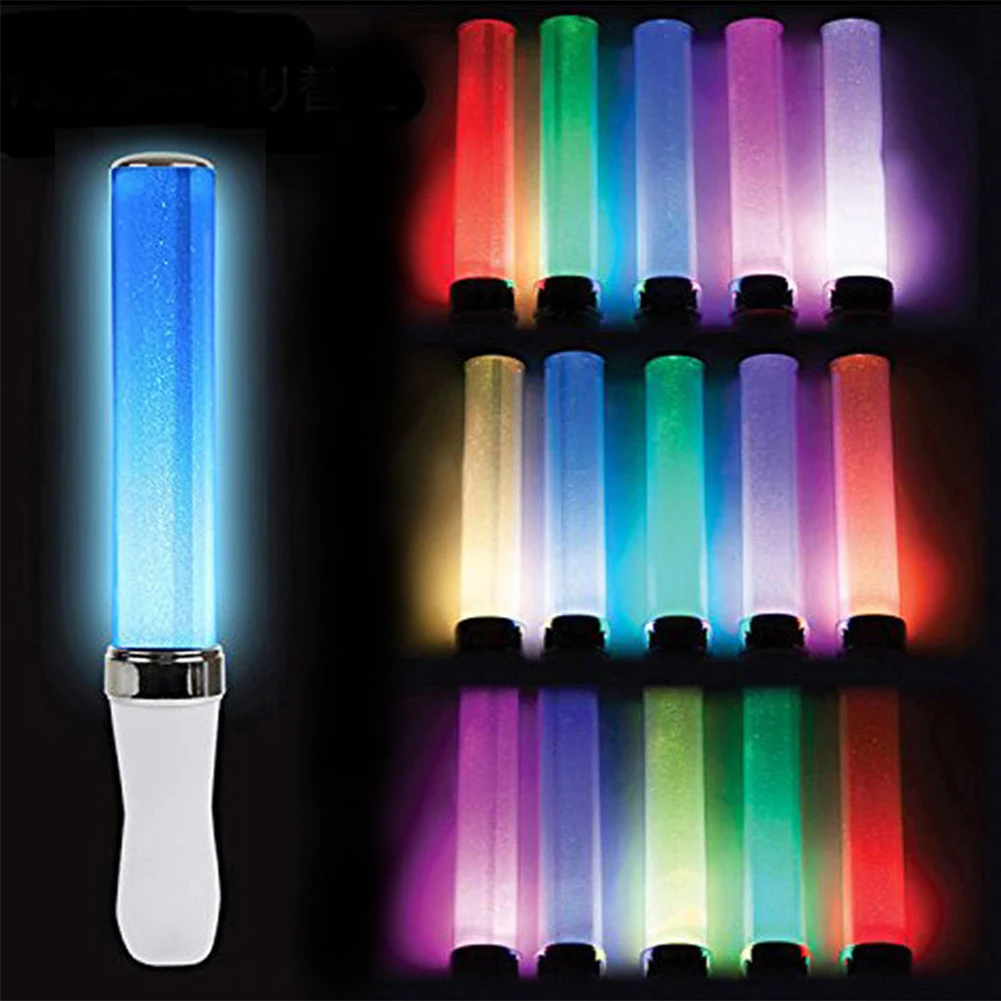 LED Concert Light Stick Glow Wand Reusable Portable LED Magic Wand Stick Light 