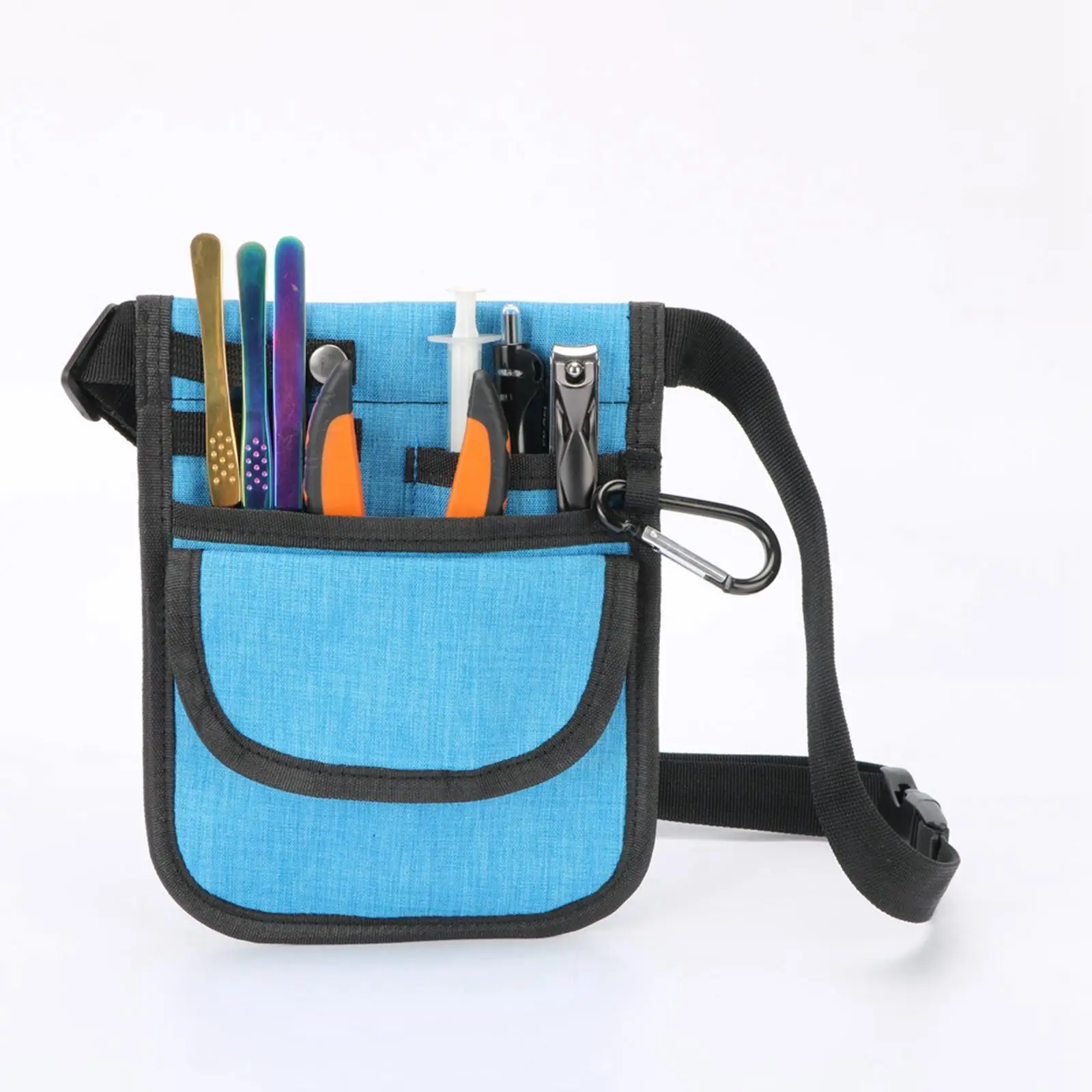 Fanny Pack Organizer Pouch Tool belt pocket Adjustable Strap Multi Compartment Utility Hip Bag for Student   Calculator