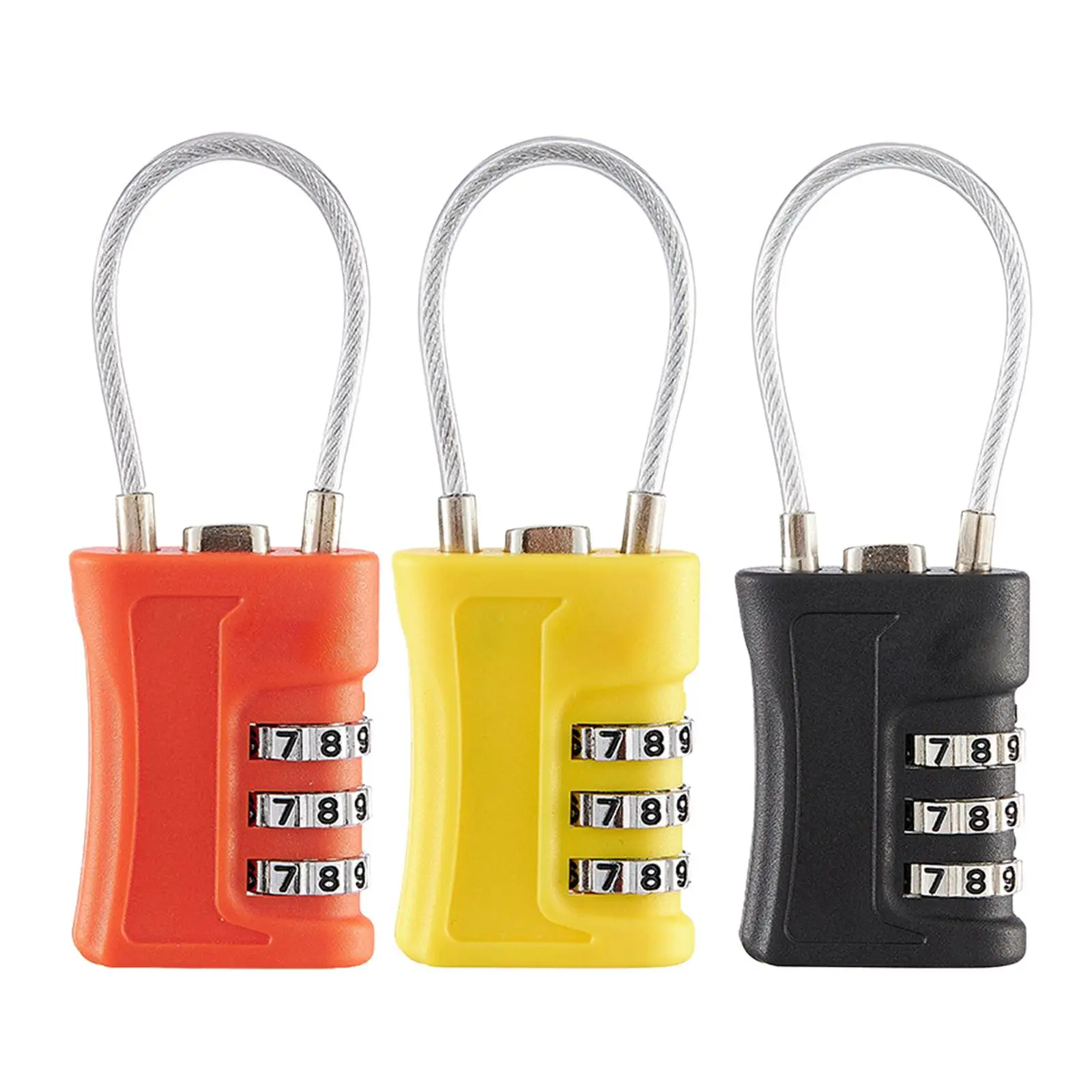 3 Digit Combination Lock Code Lock for Gym Bags Cabinet Storage Going Abroad