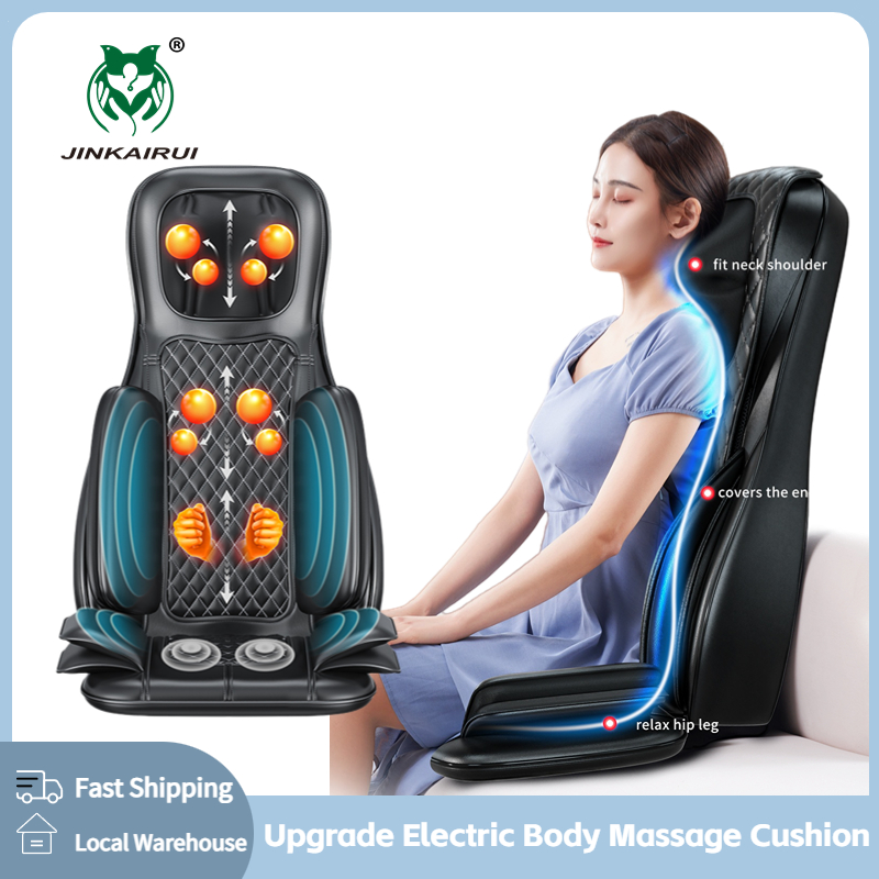 Best of Electric Full Body Massage Cushion Seat Chair Air Compress Heat Shiatsu Tapping Deep Kneading Vibration Back Massager Relaxation Reviews & Tips