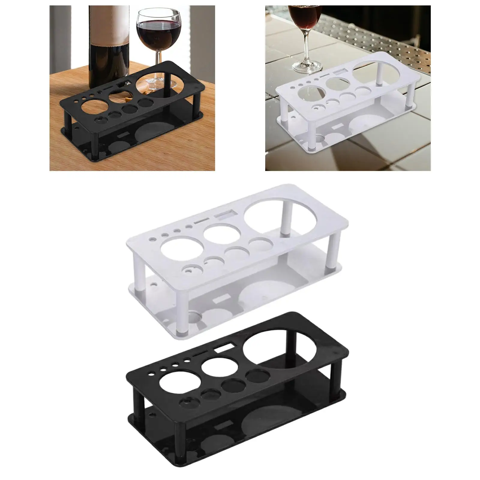 Cocktail Shaker Stand Portable Bar Tool Barware Drinkware Set Stand Bartender Tool Holder for Bar Home Wedding Beginners Party