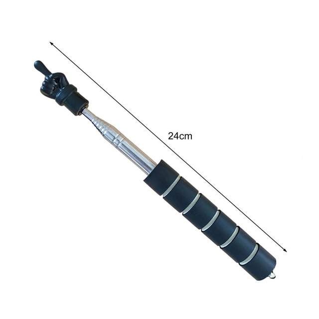 Bâton Pointeur Télescopique 2 Pièces - Extensible Jusqu'à 68cm, Acier Inoxydable