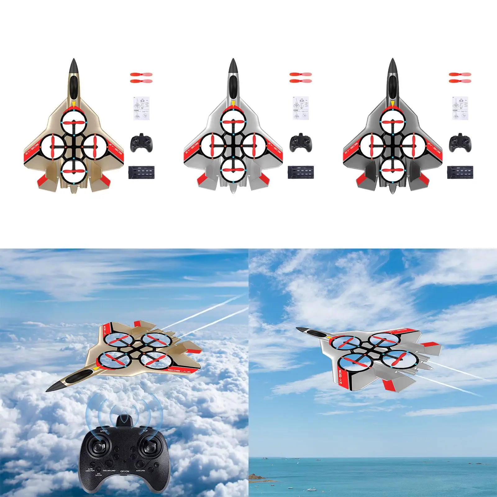 Hobby RC Glider Portable Ready to Easy to Fly Remote Control Airplane 4 CH Plane for Beginner Adults Kids Boys Girls Gift