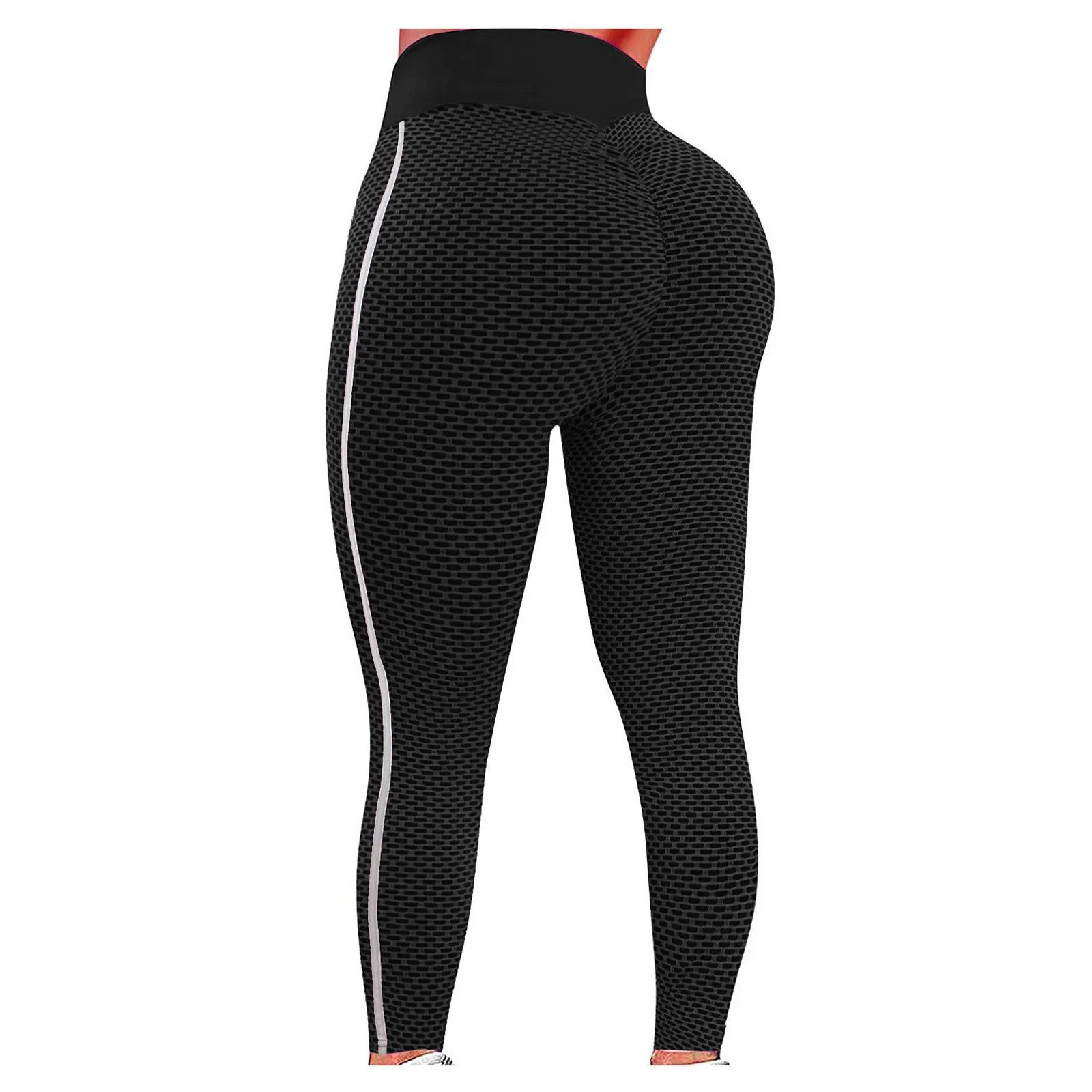 spanx leggings Classic Soft Hip Up Yoga Fitness Pants Women 4-Way Stretch Sport Tights Anti-sweat High Waist Gym Athletic Stripe Print Leggings yoga pants