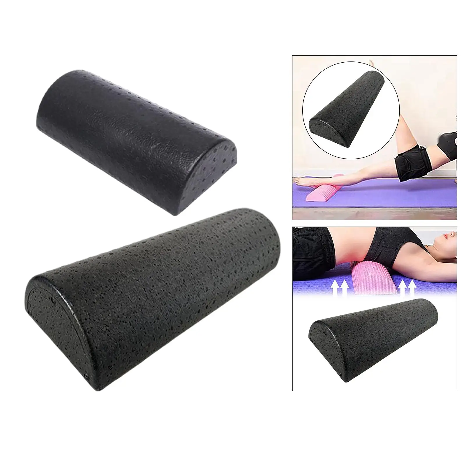 Semicircle Yoga Column Roller High Density Molded EPP Foam Back Exercise Yoga  for Exercise Fitness Gym Physio Yoga