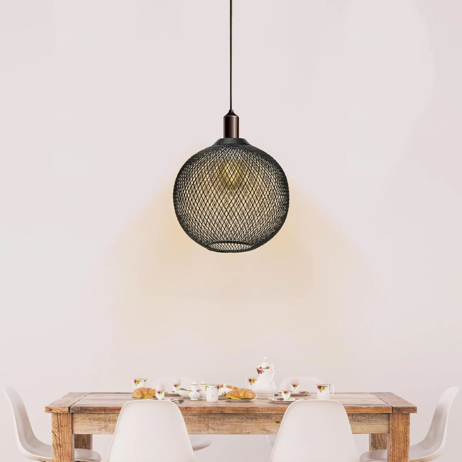Hollow Out Pendant Lamp Shade Retro Style for Restaurant Living Room