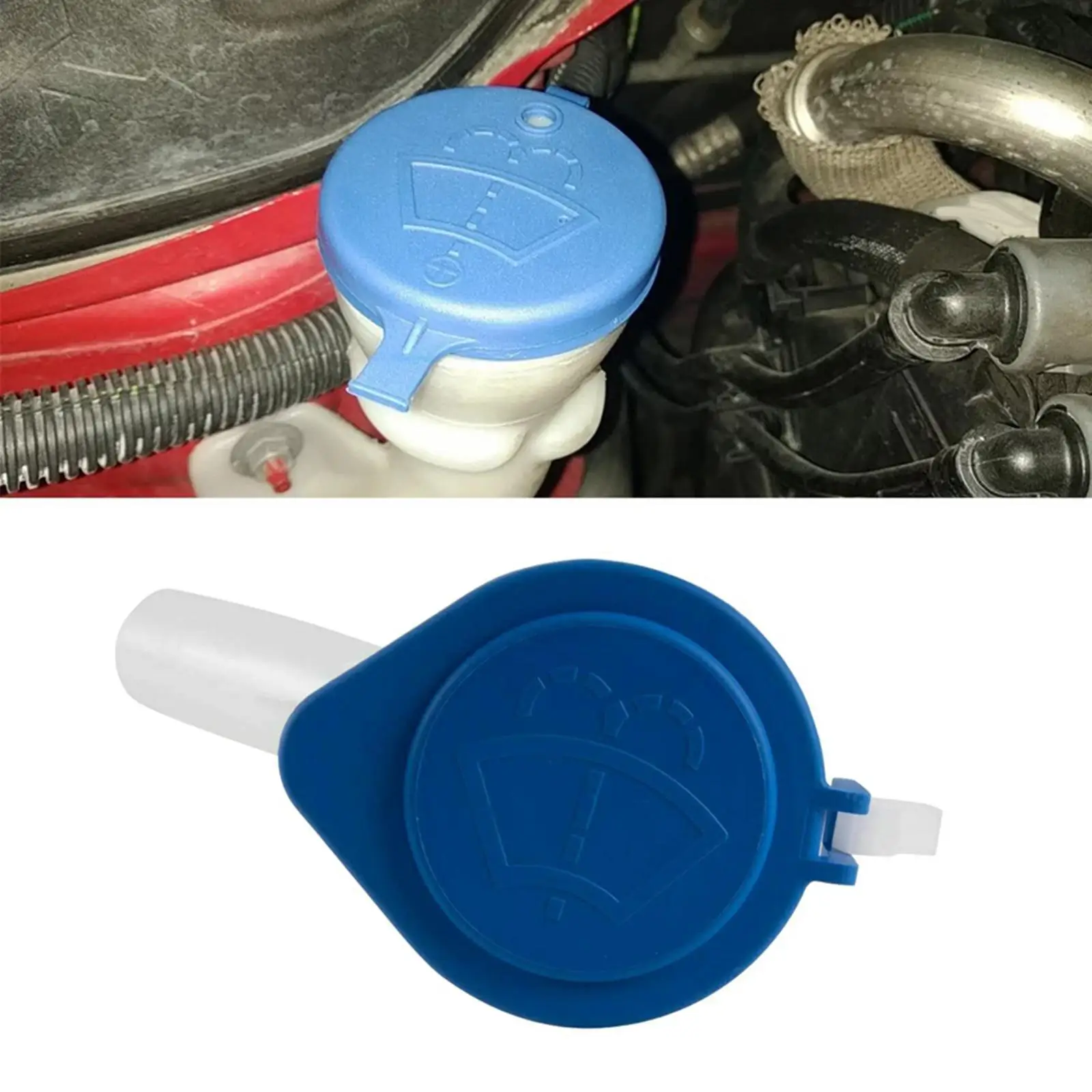 1890816 Premium Car Accessories Car Windshield Wiper Washer Fluid Reservoir Tank Bottle Cap Replacement for Ford Focus MK3