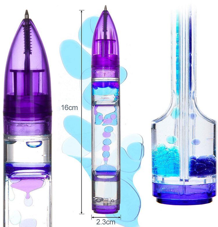 Description Picture 5 of itemCreative Colorful Oil Drop Pen Oil Drop Decompression Boring Liquid Hourglass Decoration Birthday and Christmas Gift