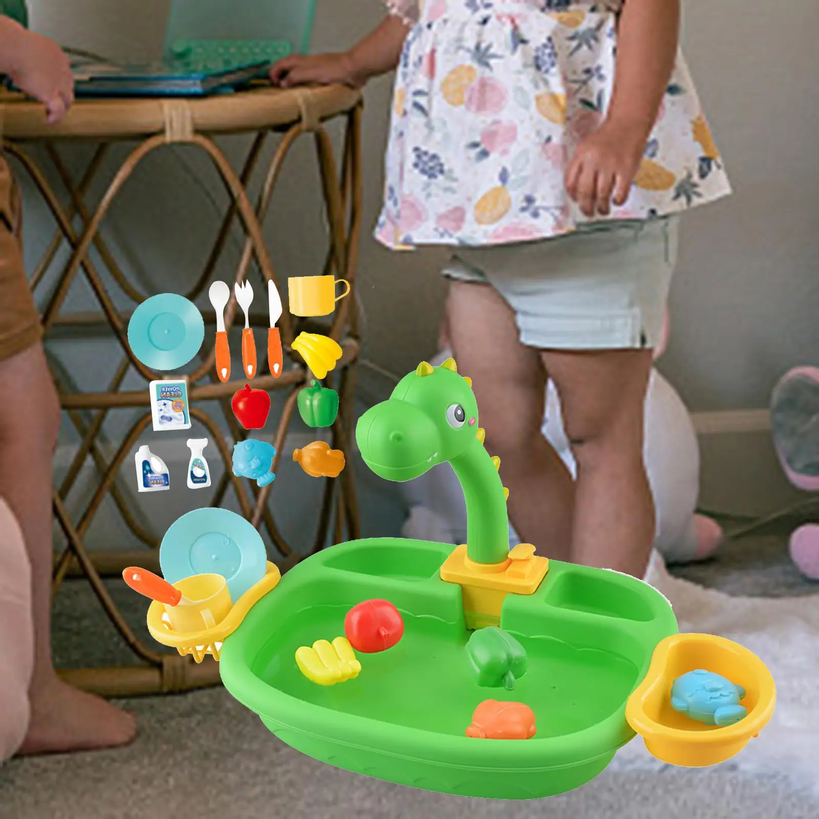 Children Electric Playing Toy with Automatic Water Cycle System