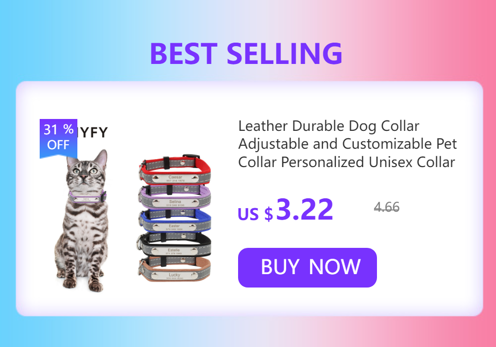 Pet Leopard Cat Collar with Bell Adjustable Puppy Bow Necklace Outdoor Safety Anti-choking for Small Pets Walking Accessories