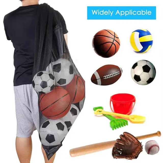 SJZBIN Mochila de baloncesto con cordón para baloncesto, bolsa de malla,  mochila de almacenamiento de fútbol, bolsas de almacenamiento de pelota de