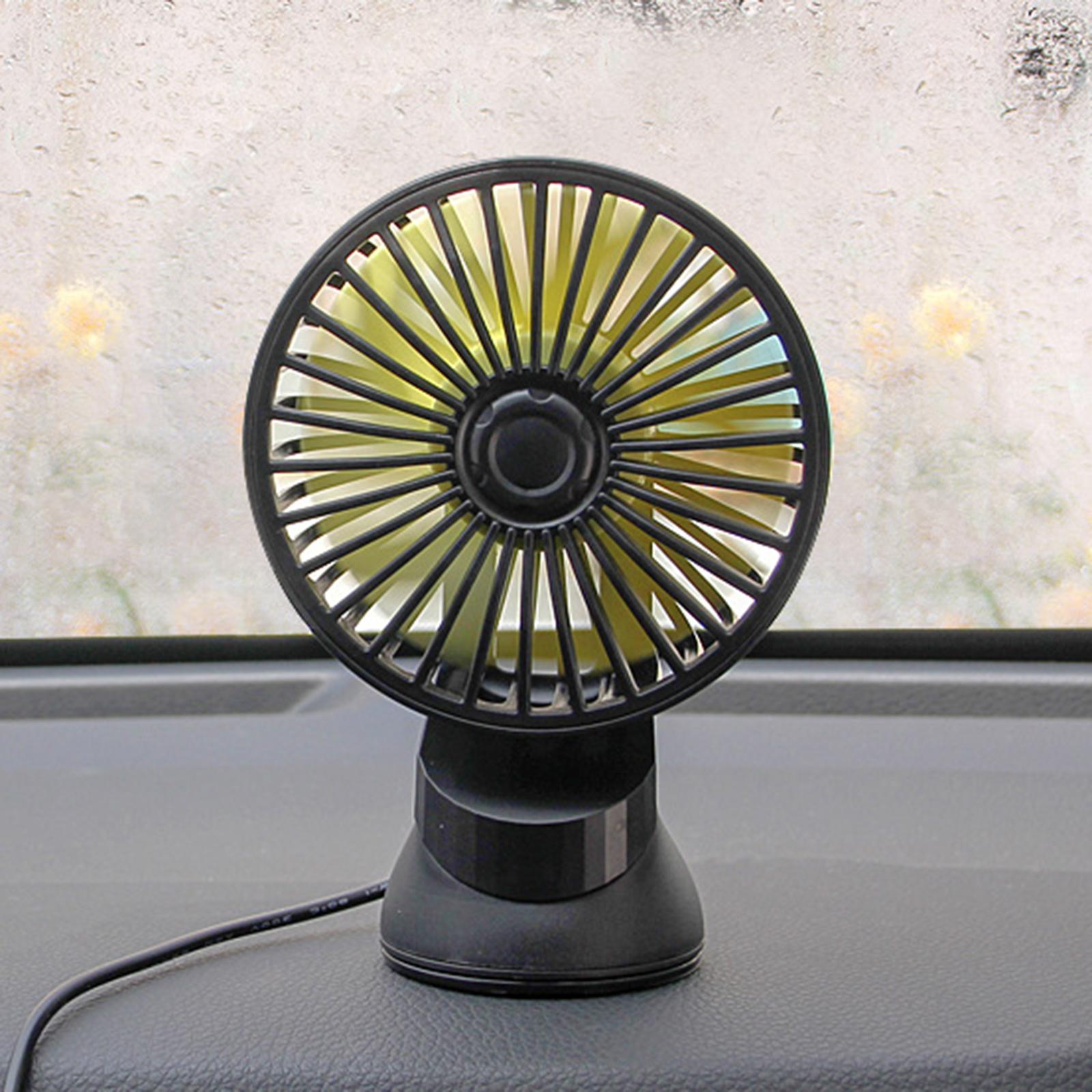 USB Fan Electric Low Noise Suction Cup Cooling Air for Car RV Home