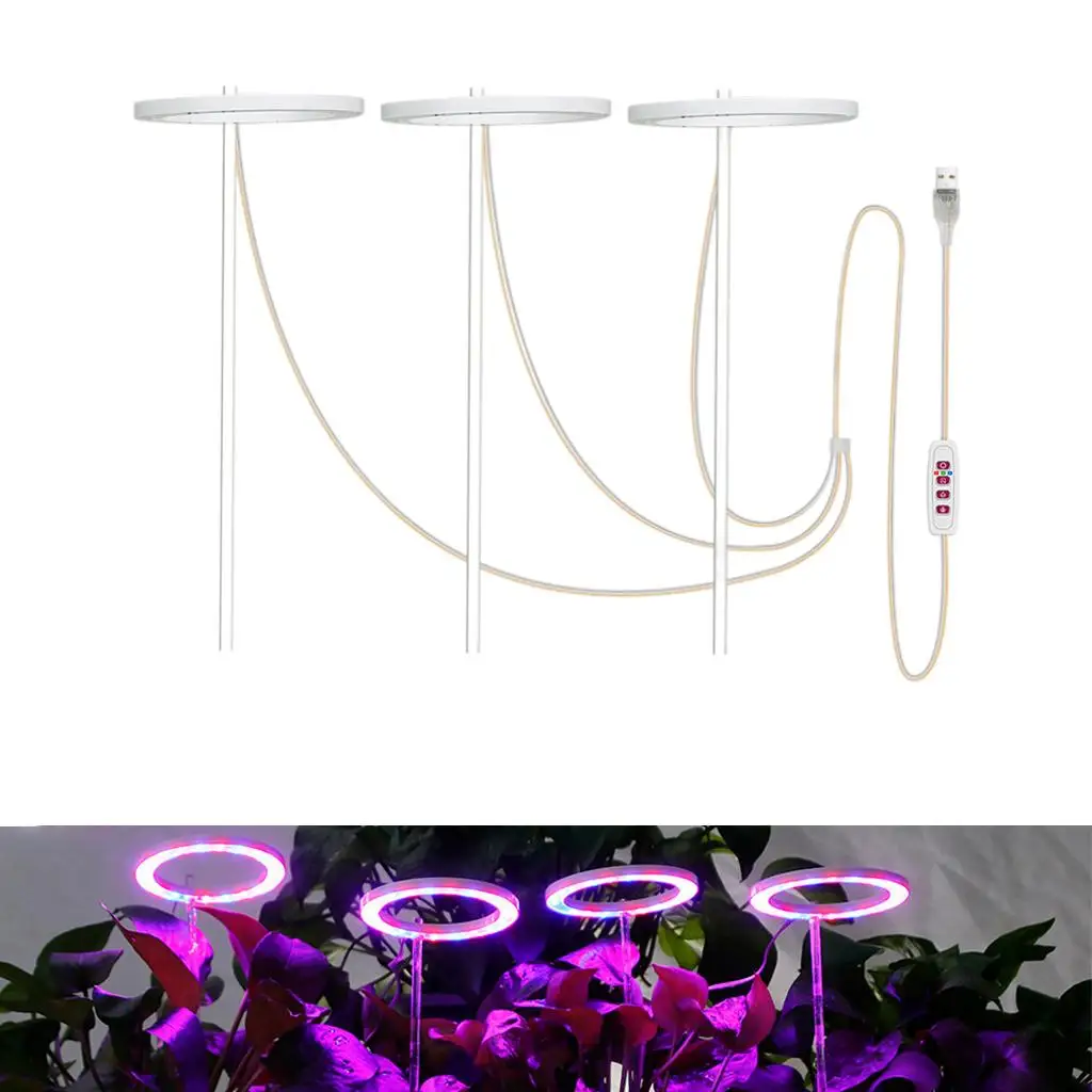 LED Grow Light Full Spectrum Grow Lamp USB Powered For Plants 5V Lamp For Plants Growth Lighting For Indoor Plant