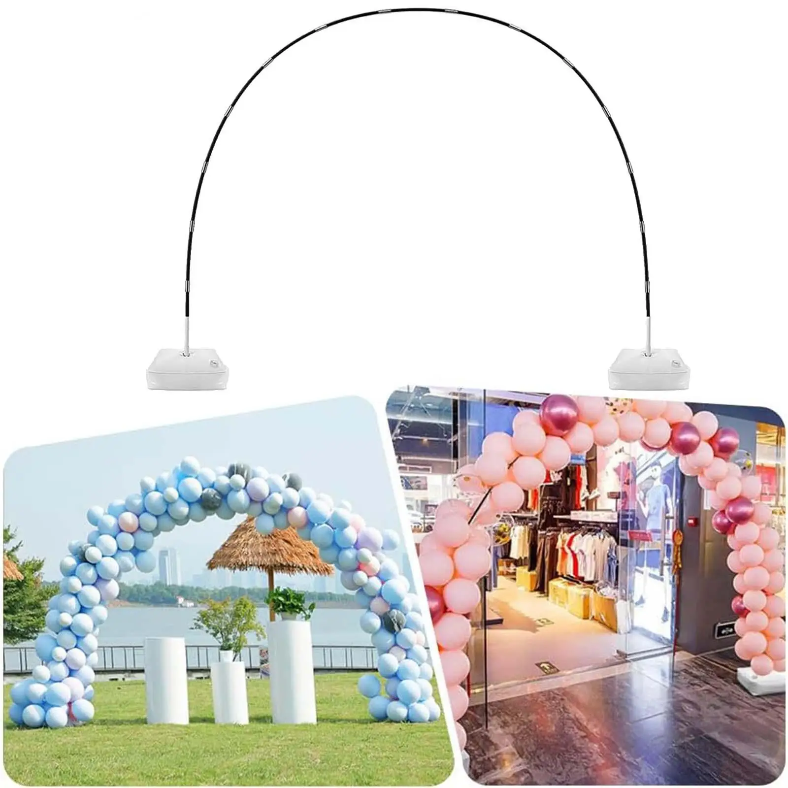 Balloon Arch Stand Adjustable Easy Installation Event Ornaments Reusable for Festival Ceremony Christmas Graduation Decor