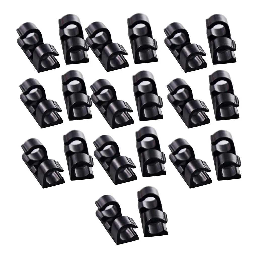 20x Cable Clip with  Cable Management Drop Wire Holder  Clips