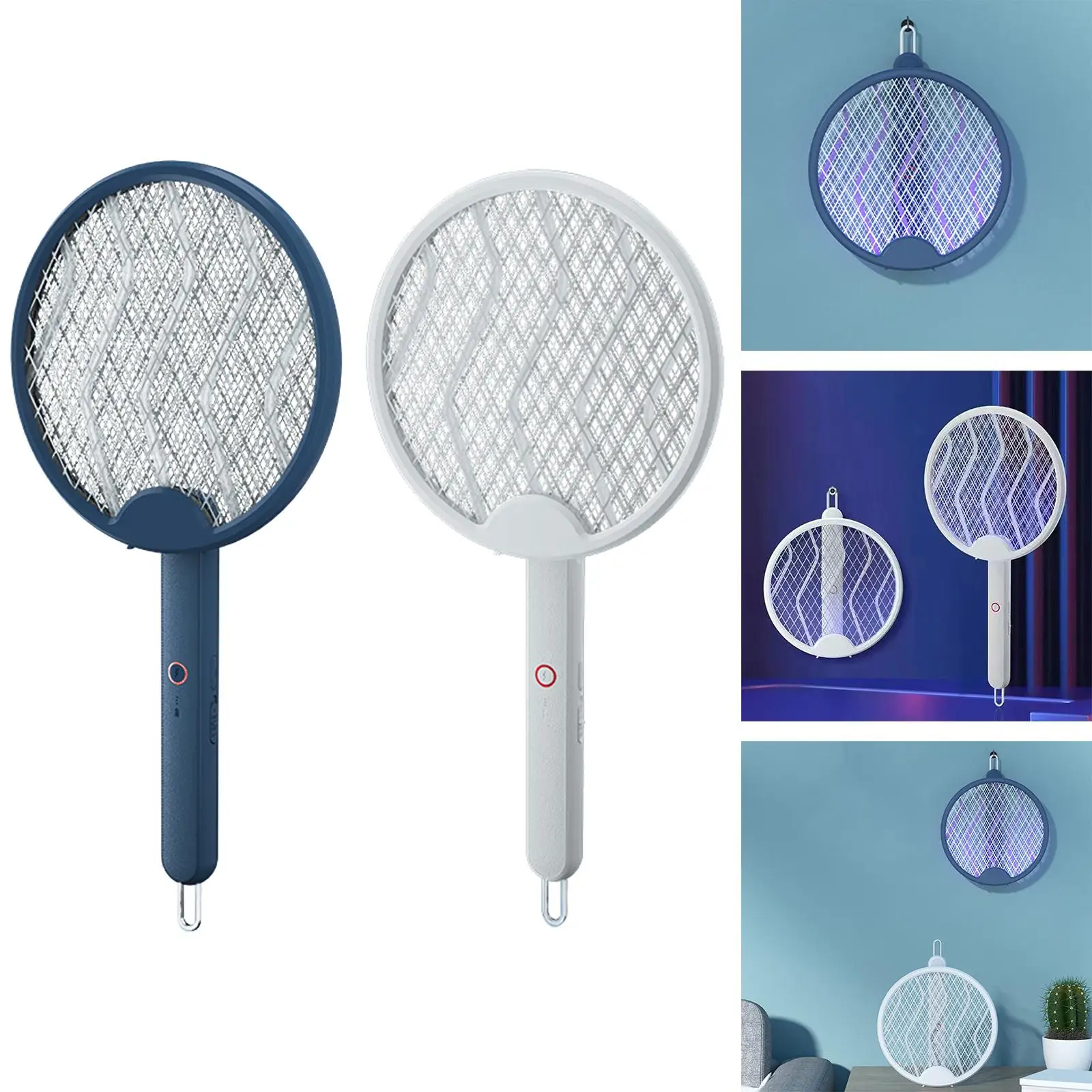 Mosquito Swatter Safe to Touch Mosquitoes Trap Lamp Mosquitos Zapper Mosquito Killer Racket