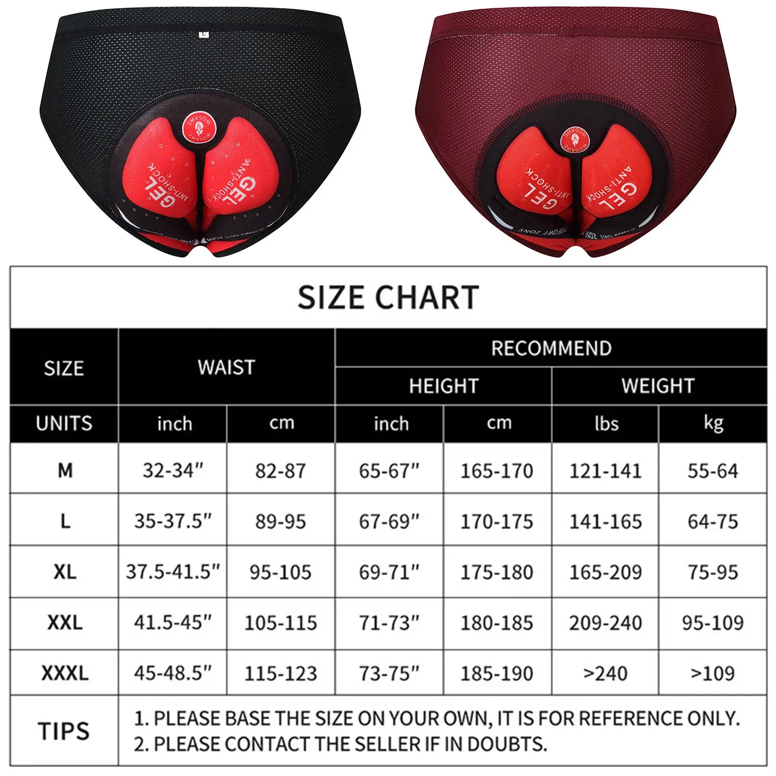 MTB Bike Underwear Briefs Undershorts Compression Men Padded Cycling Shorts