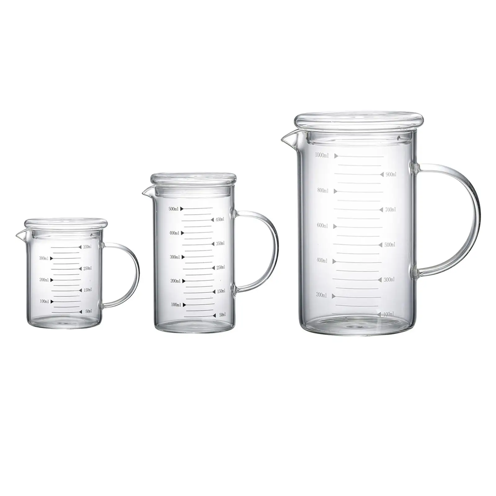 Household Measuring Cup  Transparent Containers Heat Resisttant Water  Tea   Water Lemonade Housewarming Gifts