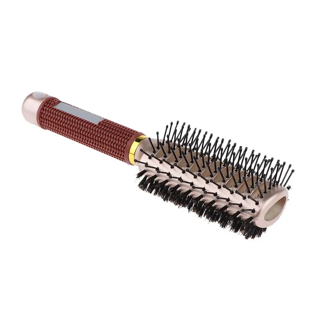 1 Piece Hair Dryer Brush Comb, Straighten & Curl One Step Hair Dryers Round Brush for Reducing Frizz and Static
