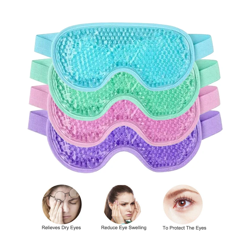 Best of Sleeping Eye Mask With Ice Reusable Gel Beads Hot Cold Therapy Eye Care Relaxing Relieve Fatigue Cover Sleep Eye Patch For Face Reviews & Tips