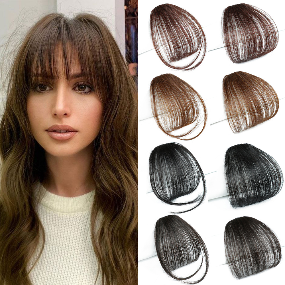 Best of 2PCS Fake Air Bangs Hair Styling Tools Hair Clip-In Extension Synthetic Hair Fake Fringe False Hairpiece Women Clip In Bangs Reviews & Tips