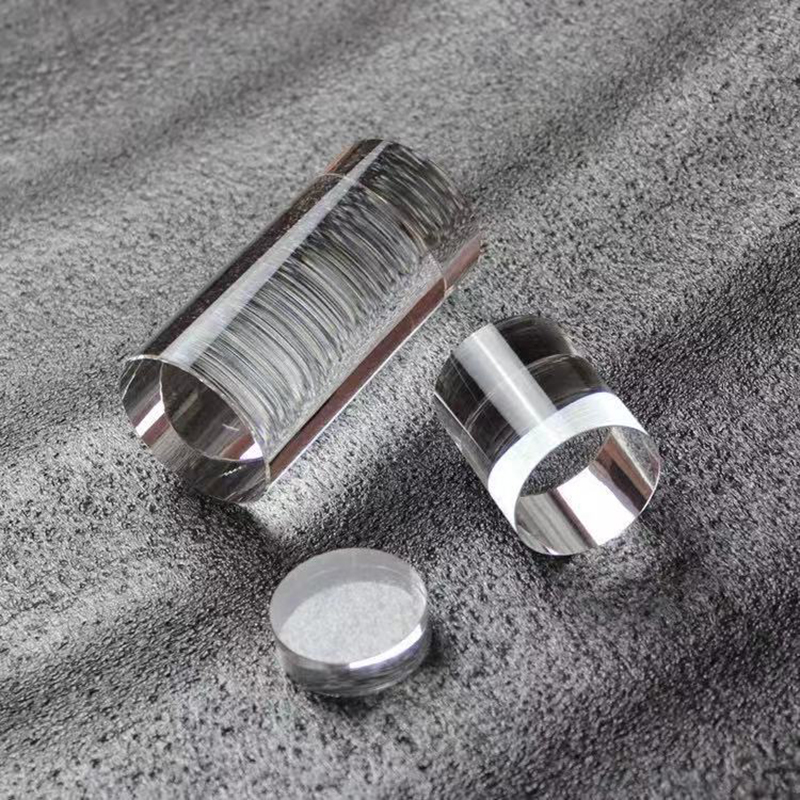 Clear Acrylic Column Sheet Stamping Block Cosmetics Display Stand Photography Props Ornaments Rings Jewelry Holder Perfume Riser