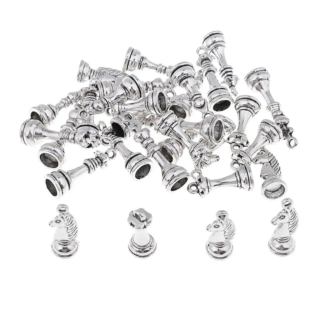 30x Alloy Draughts Pendents Charms for Jewelry Ear Rings Findings Ornaments