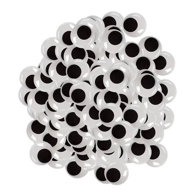 Buy Googly Eyes Stickers - Self Adhesive Wiggle Eye Stickers for Crafts, Assorted Small Sizes 8mm 10mm 12mm 15mm, Easy Peel and Stick