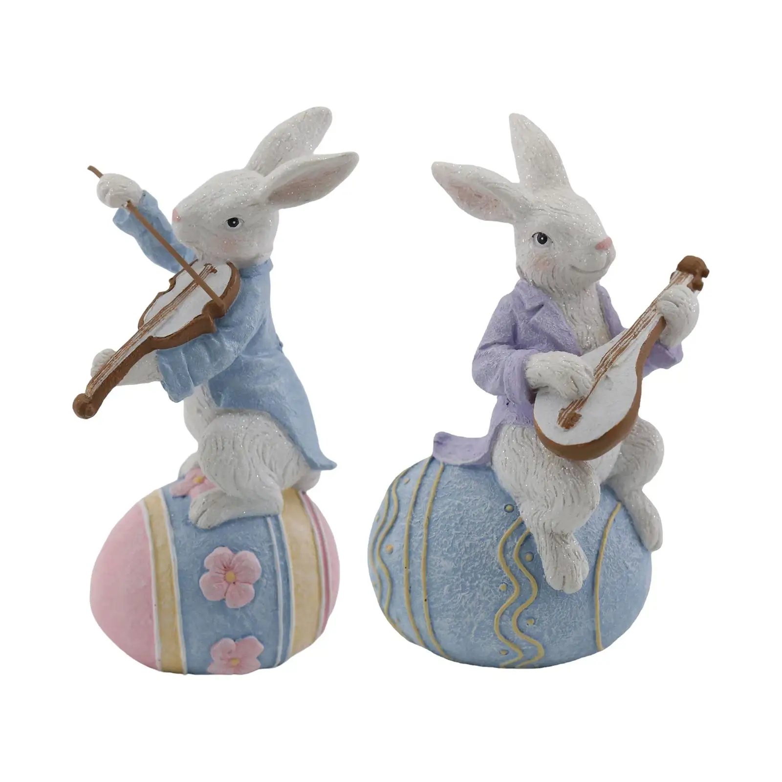 Funny Easter Rabbit Spring Easter Decor Centerpiece Figurine Sculpture Statue for Holiday Home Party Collectibles Decoration