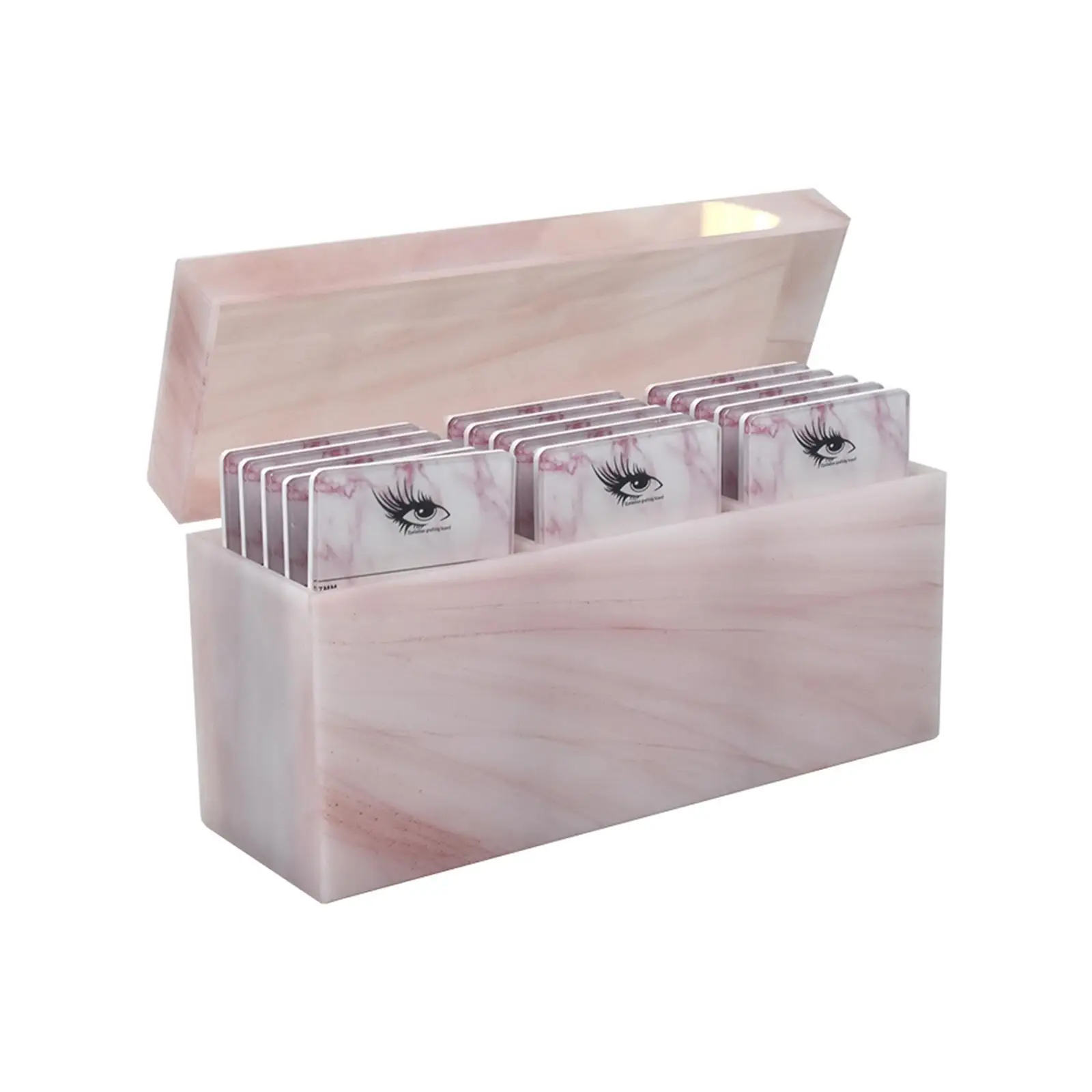 Eyelash Storage Holder with Eyelash Adhesive Tray Board Large Capacity