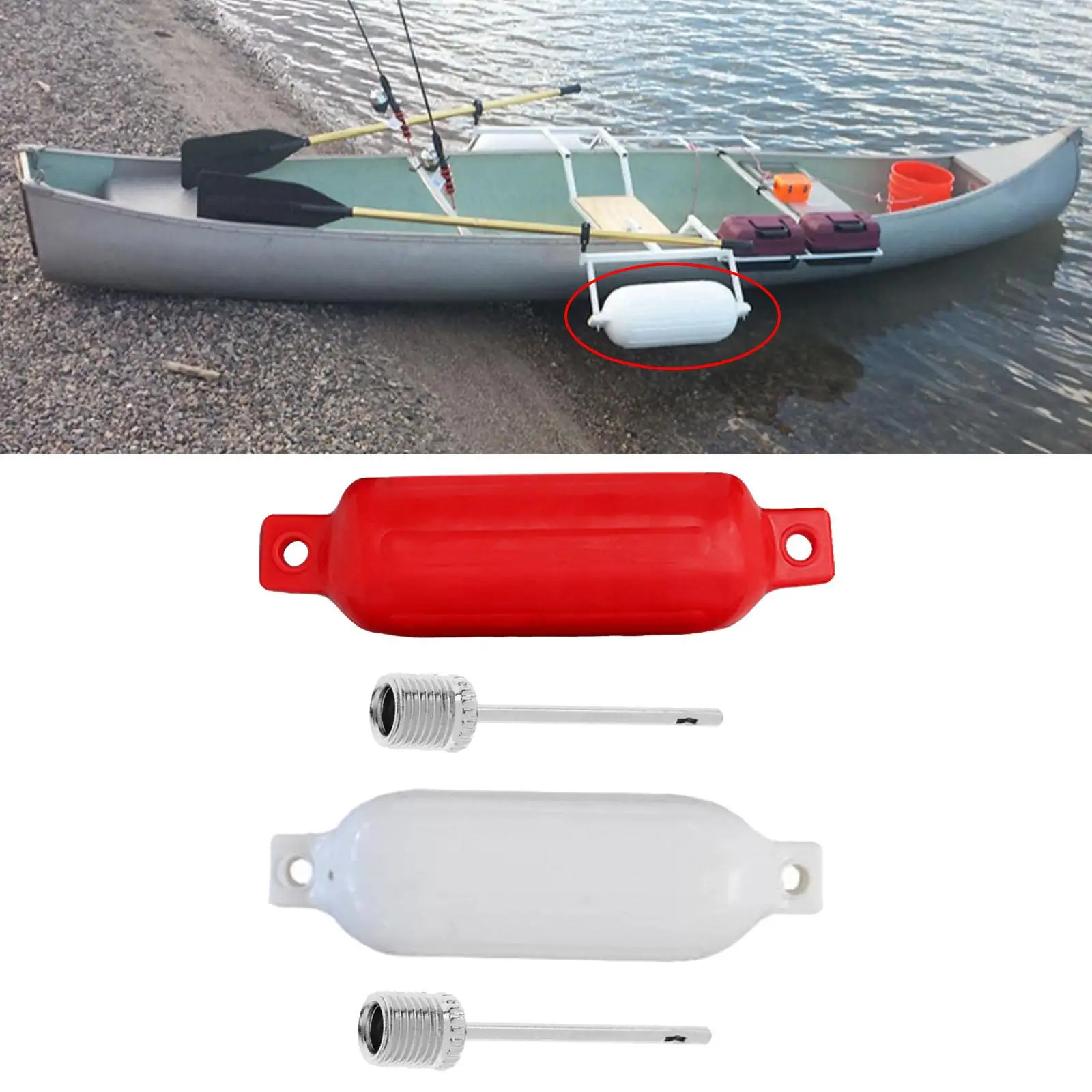 Marine Boat Fender Protection Boat Accessories Ribbed Inflatable Boat Bumper for Sailboats Sport Boats Fishing Boats