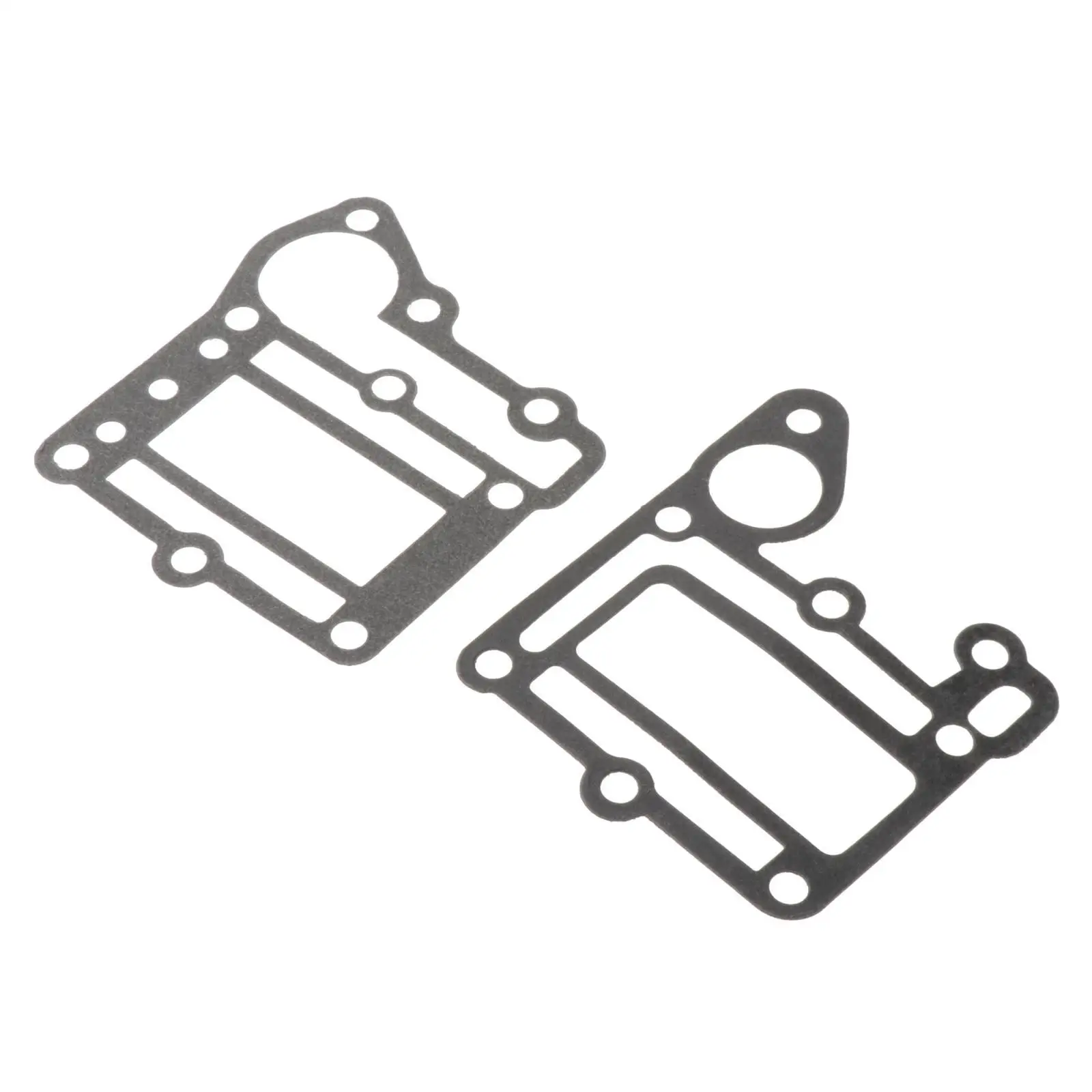 2x Exhaust Jacket Gasket Kit 6E0-41112-A0 6E0-41114-A0 Exhaust Inner Cover Gasket Fits for 2T 4HP 6E0 Model Outboard Motors
