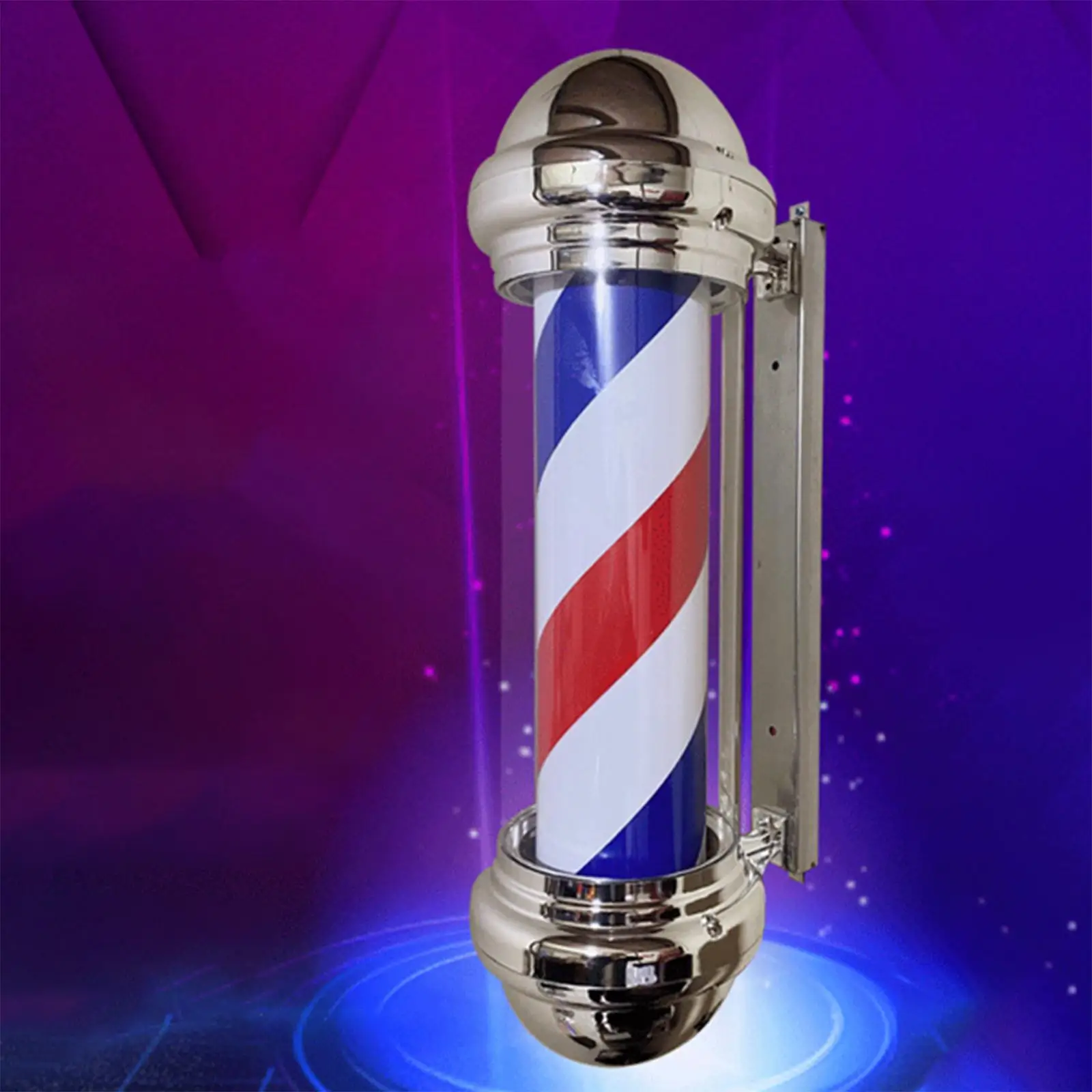 Barber Pole Light/ LED Strips Waterproof 23`` Lamp Save  Wall Mount Hair Salon