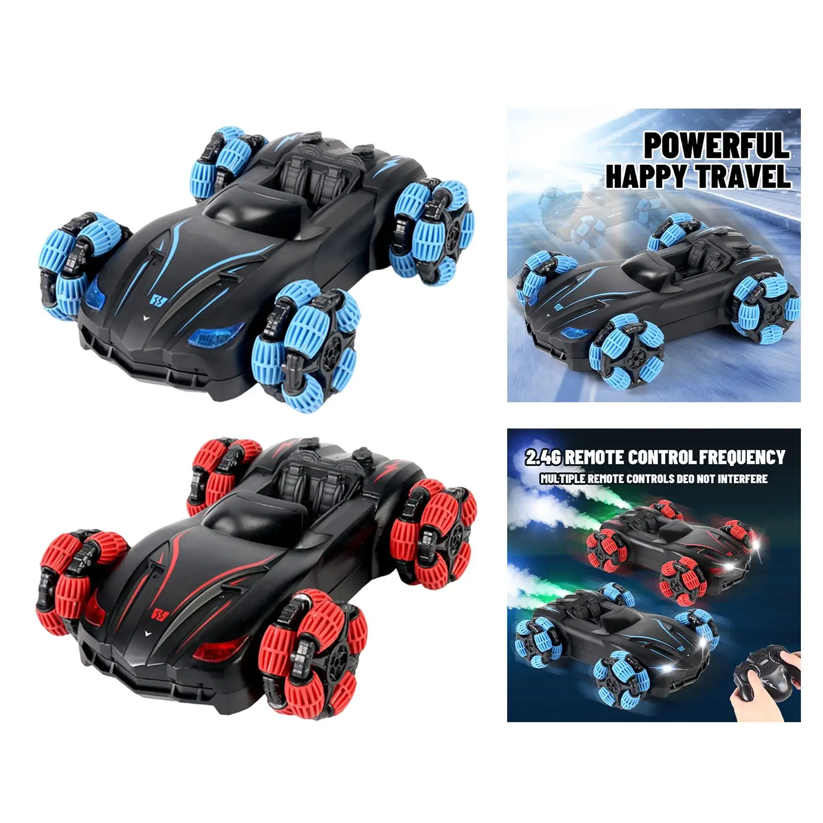 RC Car High Speed for 360 Degree Rotating with LED Light and Music 4WD Crawler