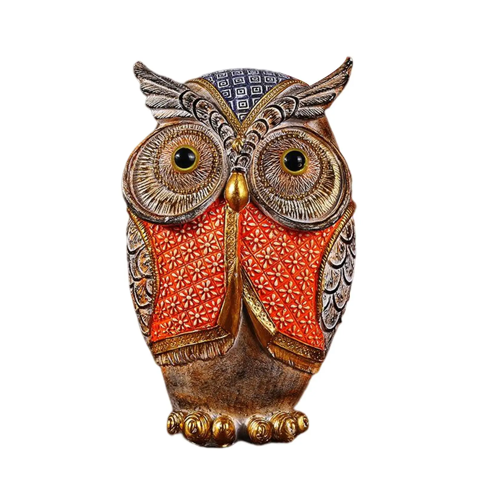 European owl Statue Gifts resin Ornament Realistic Crafts Decor Animal Statue for Home Bathroom Car Office Living Room