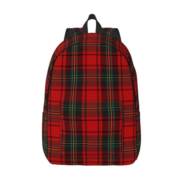 Red Plaid Backpack top