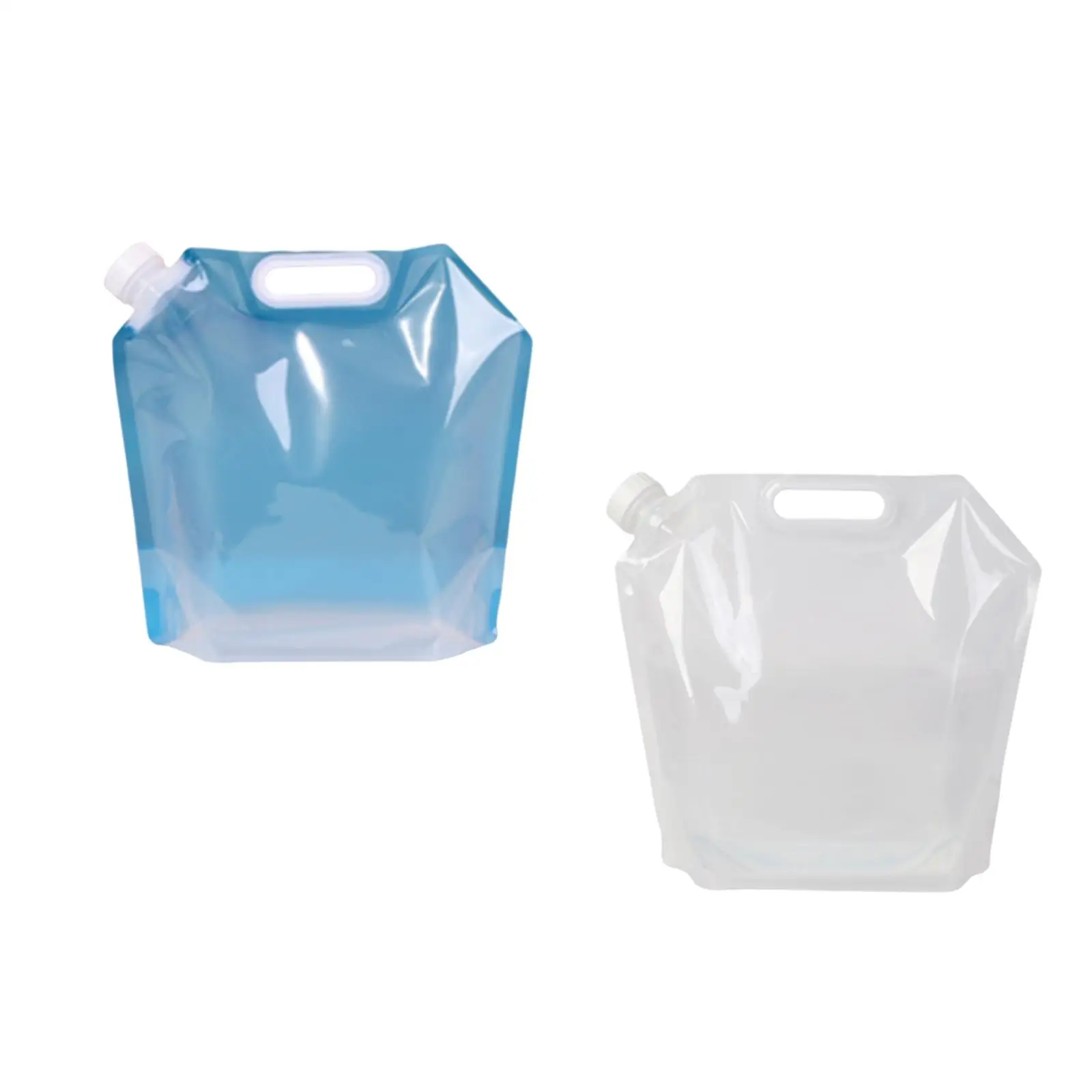 Foldable Water Tank Container Bag 5L Emergency Water Jug Wide Bottle Lip Durable for Backpacking Saving Space Reusable 32.5x30cm