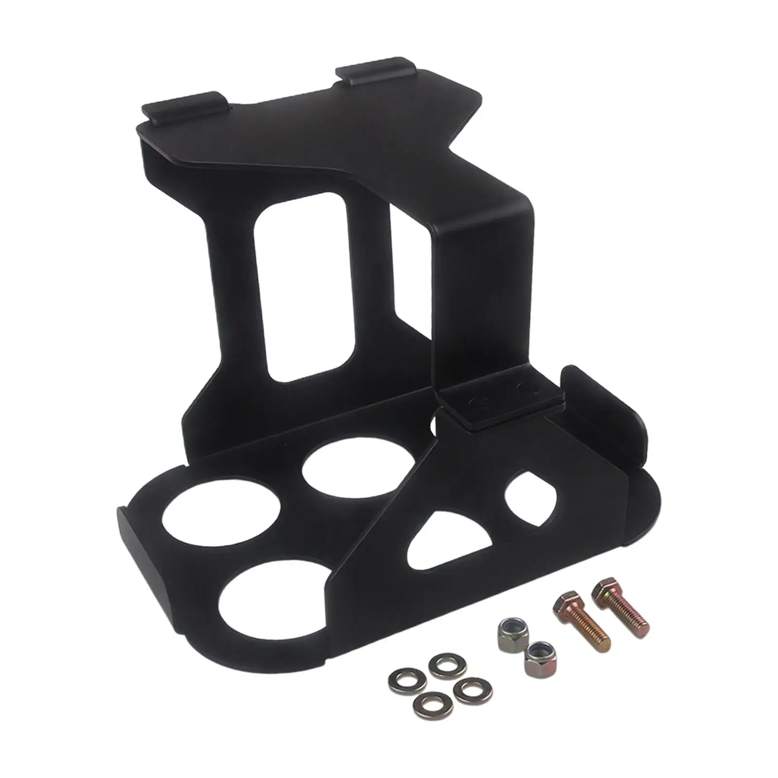 Black Battery Box Tray Easy Installation Durable Metal Truck Battery Mount for