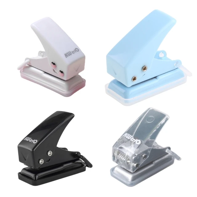 1/4 Inch Small Mini Tiny Shaped Circle Metal Single Handheld Hole Paper  Punch Punchers with 8 Sheet Punch Capacity