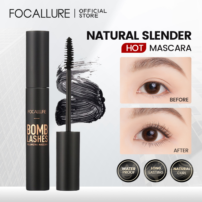 Best of FOCALLURE 3D Silk Fiber Waterproof Black Mascara Natural Long-wearing Lengthening Eyelashes Extension Tools Makeup Cosmetics Reviews & Tips