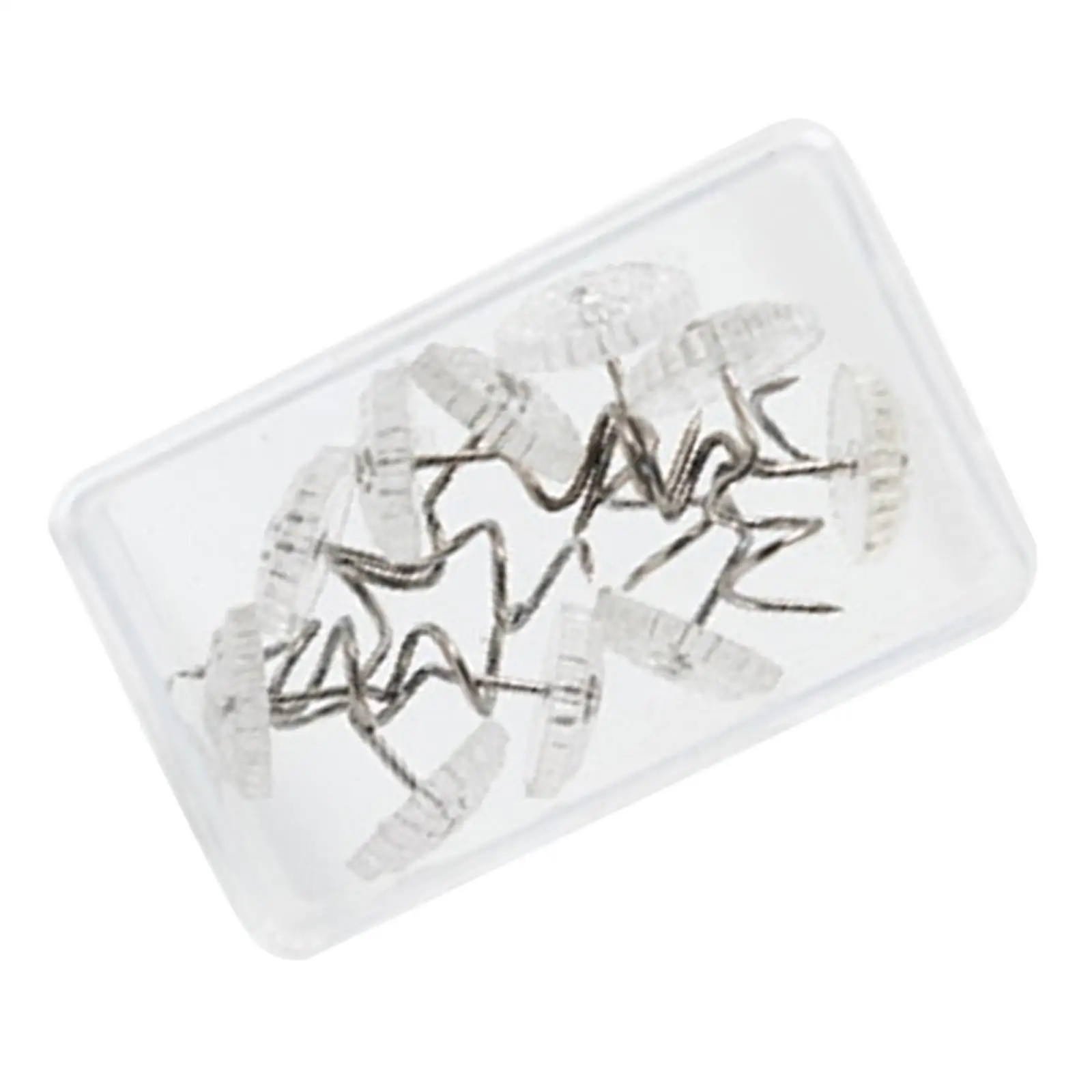 10Pcs Clear Heads Twist Pins Fixed Fastener and Storage Box Skirt Pins for Furniture Van Home Slipcovers Supplies
