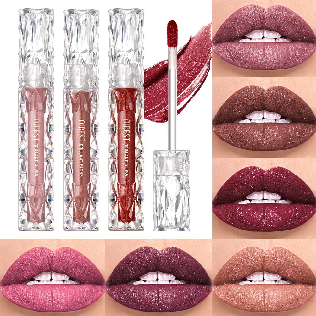 Best of QIBEST Diamond Liquid Lipstick Moisturizing Long-Lasting Purple Sparkling Waterproof Lip Gloss Cosmetics Matte Glitter Lipstick Reviews & Tips