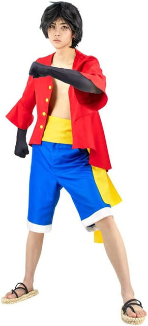 DAZCOS Design Luffy 5th Gear Cosplay Costume Outfit Halloween MonkeyD Luffy  3 Piece Full Set Shirt Pants Purple Sash and Cos Wig - AliExpress