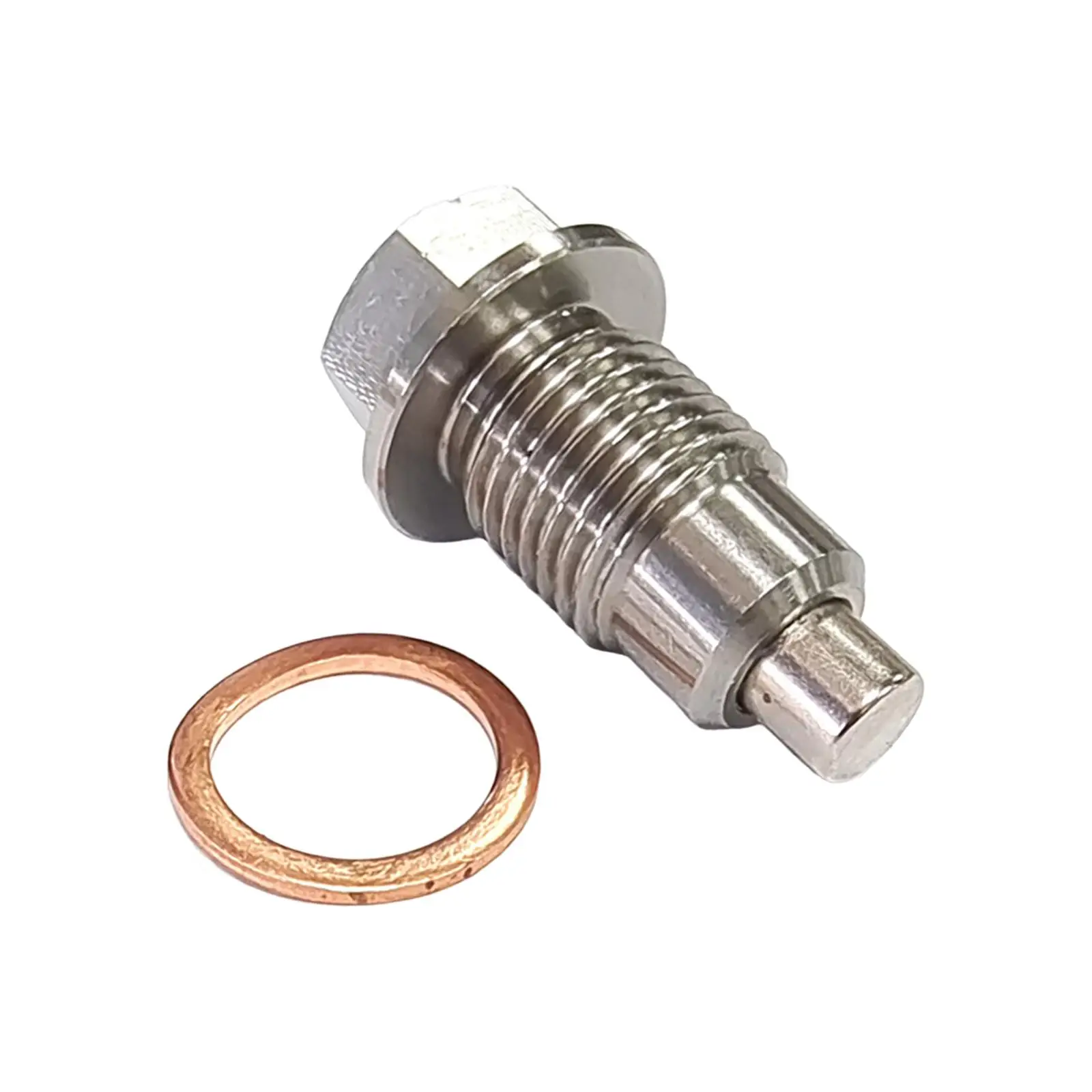 Oil Drain Plug Screw M12x1.25 Replace Stainless Steel with Cooper Washer Oil Pan Drain Plug Sump Drain Nut for Motorcycle