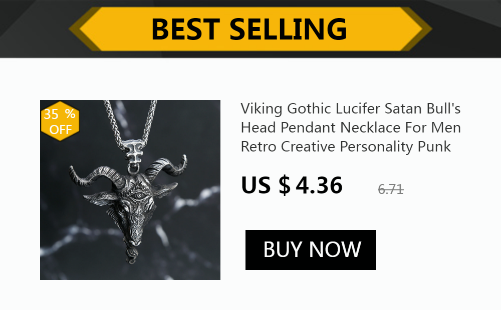Gothic Vintage Pentagram Satanic Sheep Pendant Necklace For Men Punk Stainless Steel Biker Animal Necklaces Amulet Jewelry Gifts