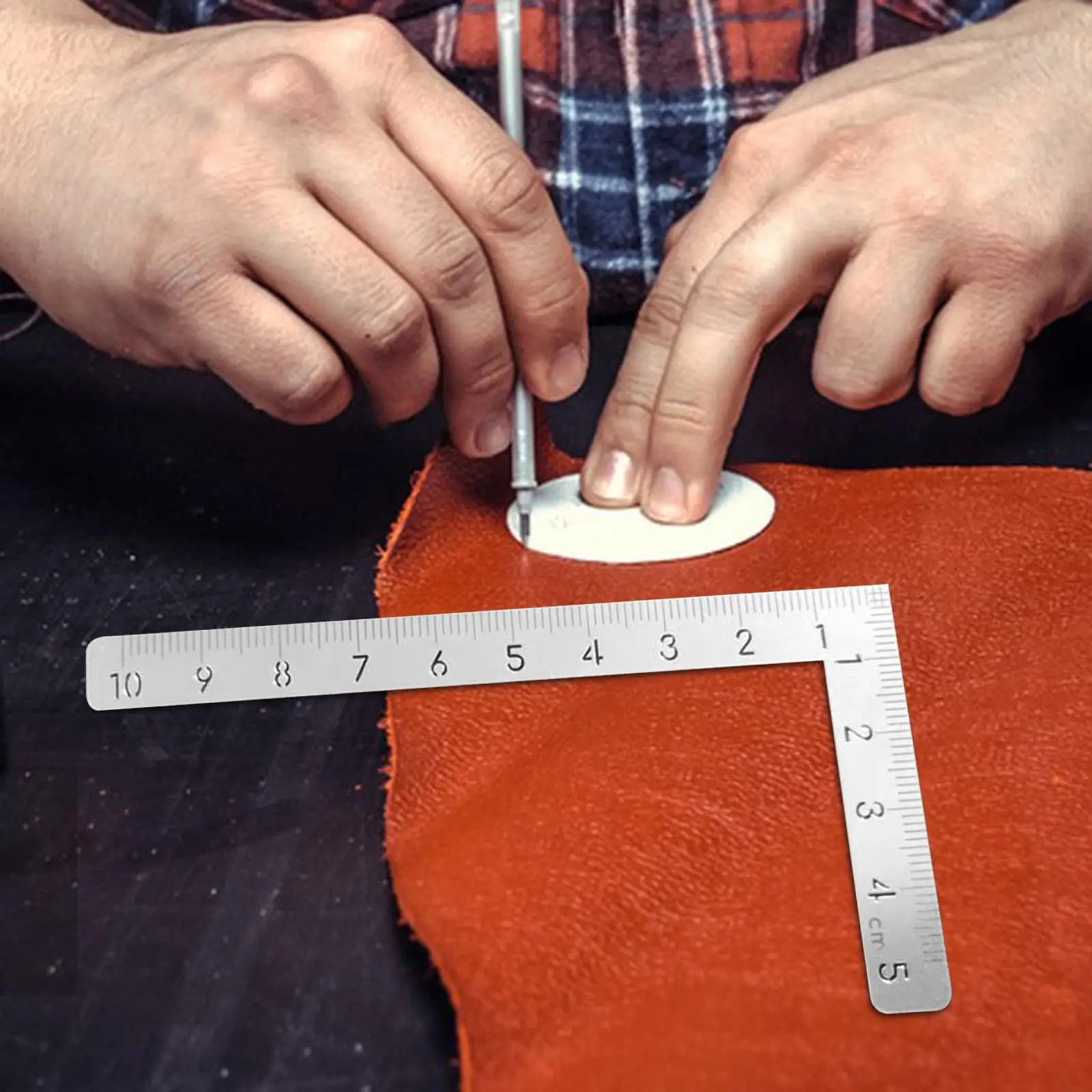 L Square Ruler Steel Scale Ruler Handmade Sewing Tools Measuring for Model Making Tools Drafting Tools Hobby DIY Art Framing