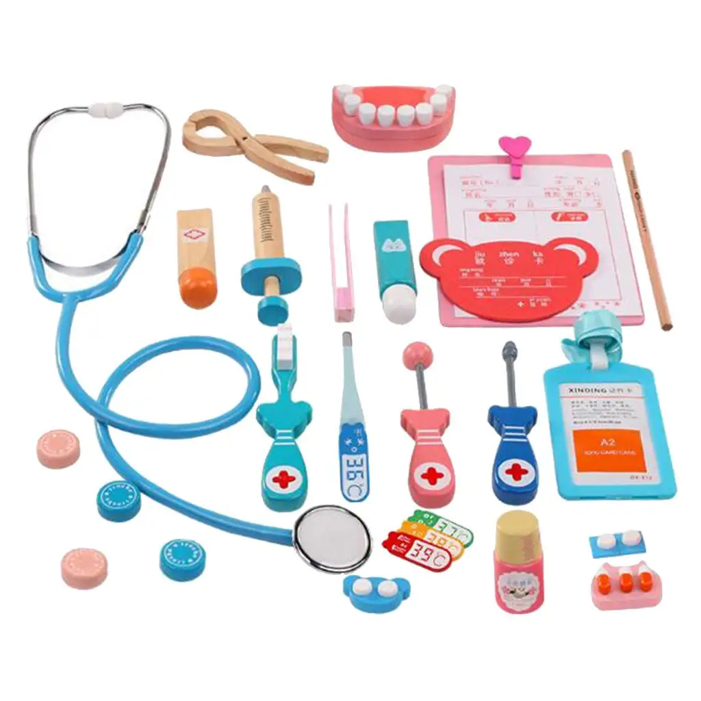 1 Set Kids Doctor Pretend Play Medical Kit Simulation Doctors Playset Nurse Toy Teaching Props