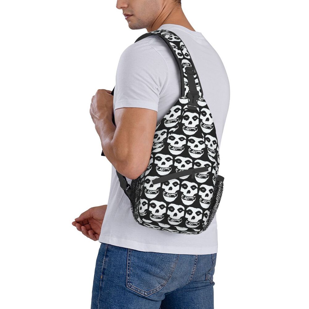 crânio do metal pesado para homens, mochila